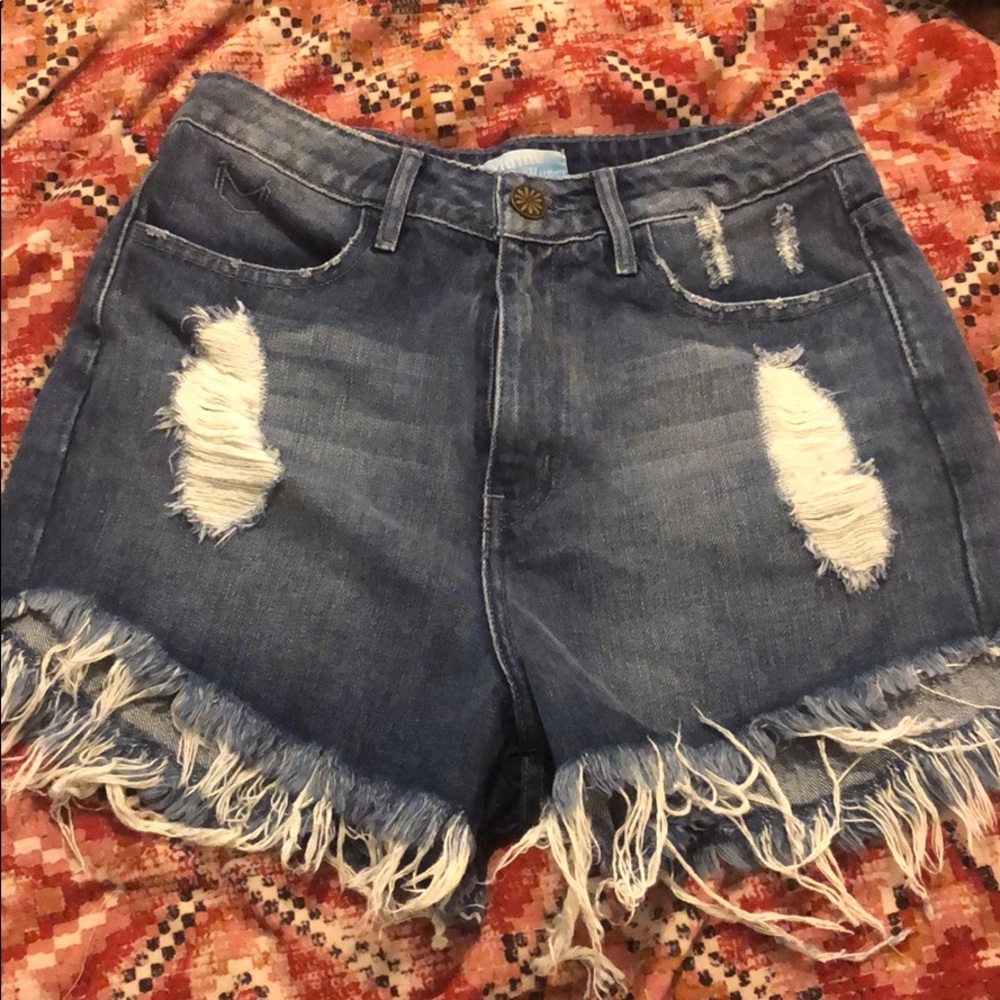 Show me your mumu denim shorts